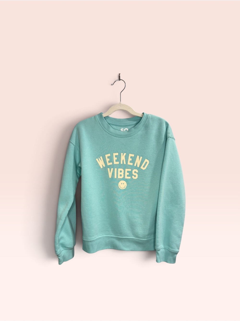 SO Mint Green 'Weekend Vibes' Sweatshirt
